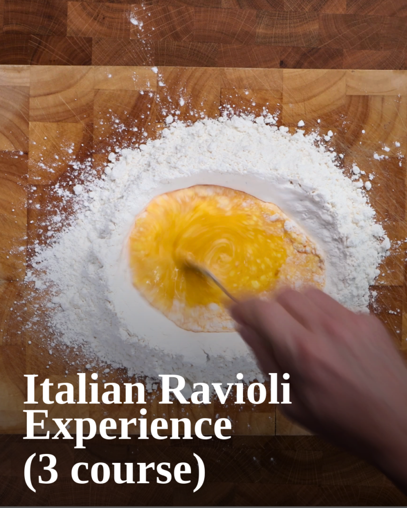 ravioli experience card